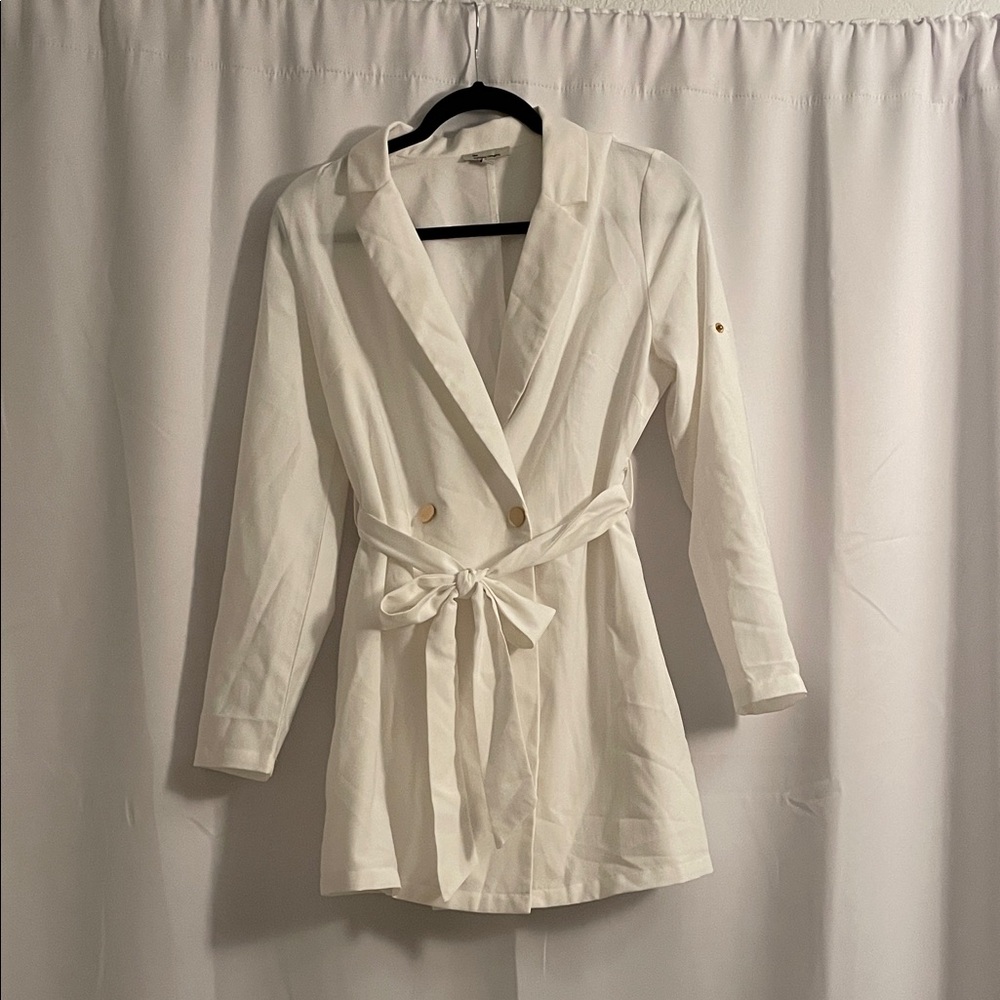 The Clothing Company Cream Blazer Dress
